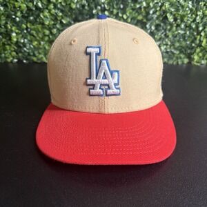 LA Dodgers Pink Cream 59FIFTY New Era Fitted 2020 World Series Size 6 7/8